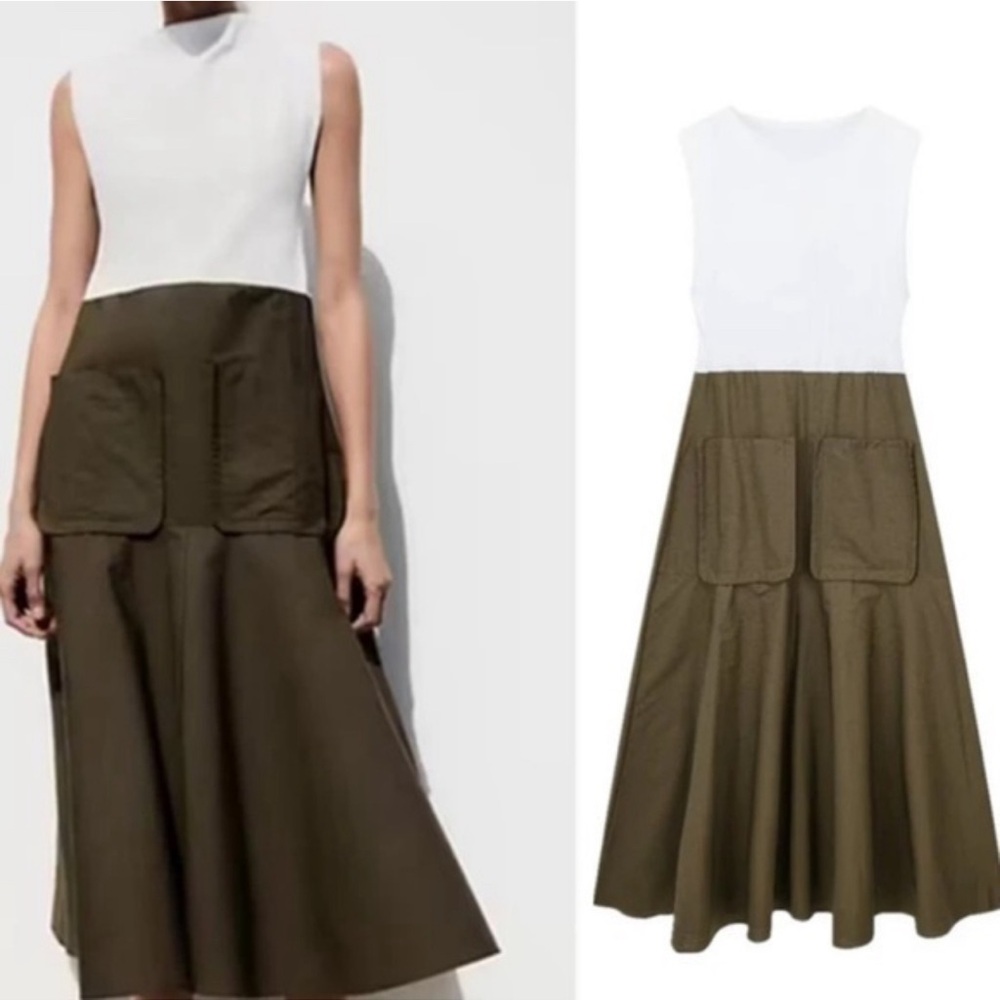 Zara sleeveless midi dress